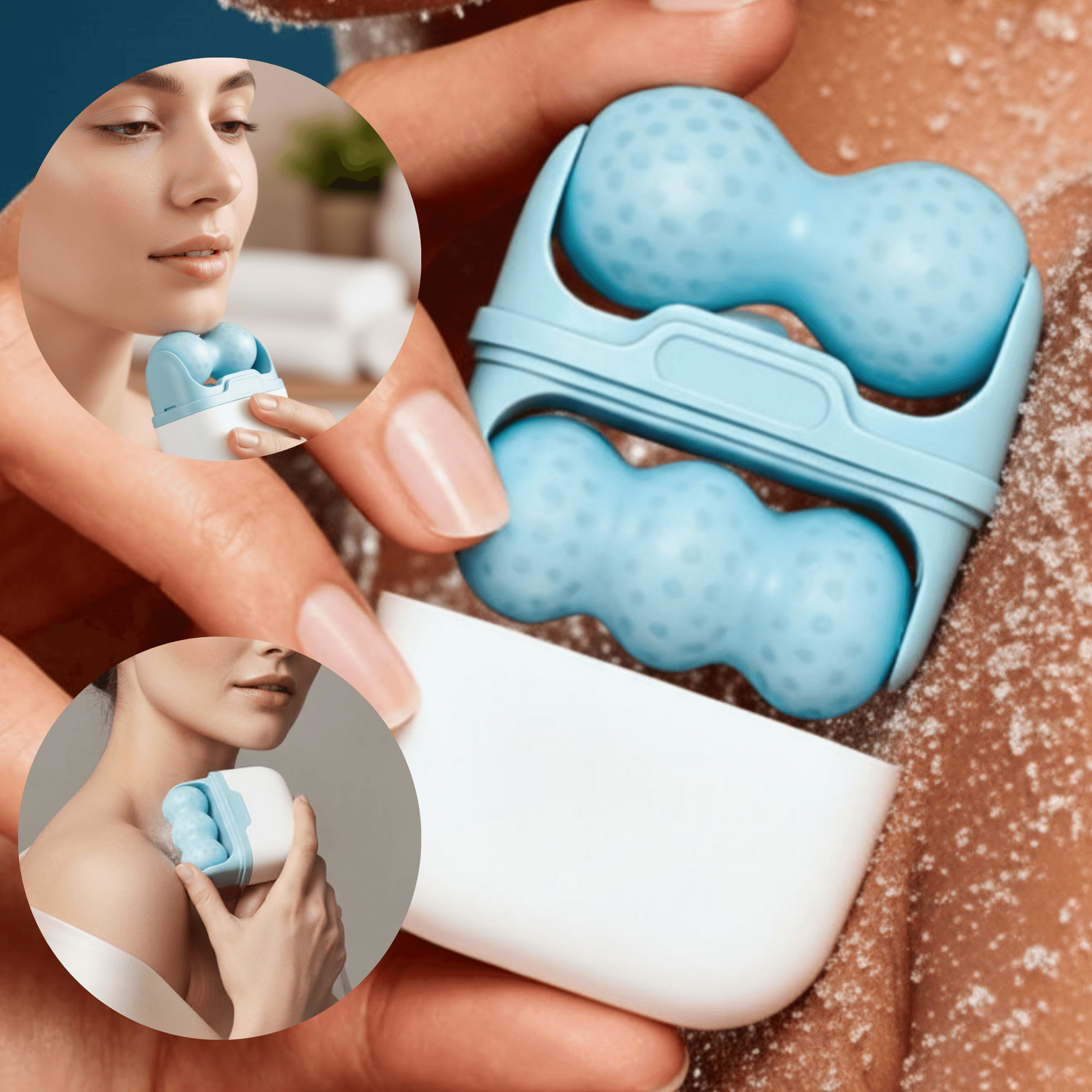 Roller chłodzący 2w1 - lifting i ulga dla spuchniętej twarzy